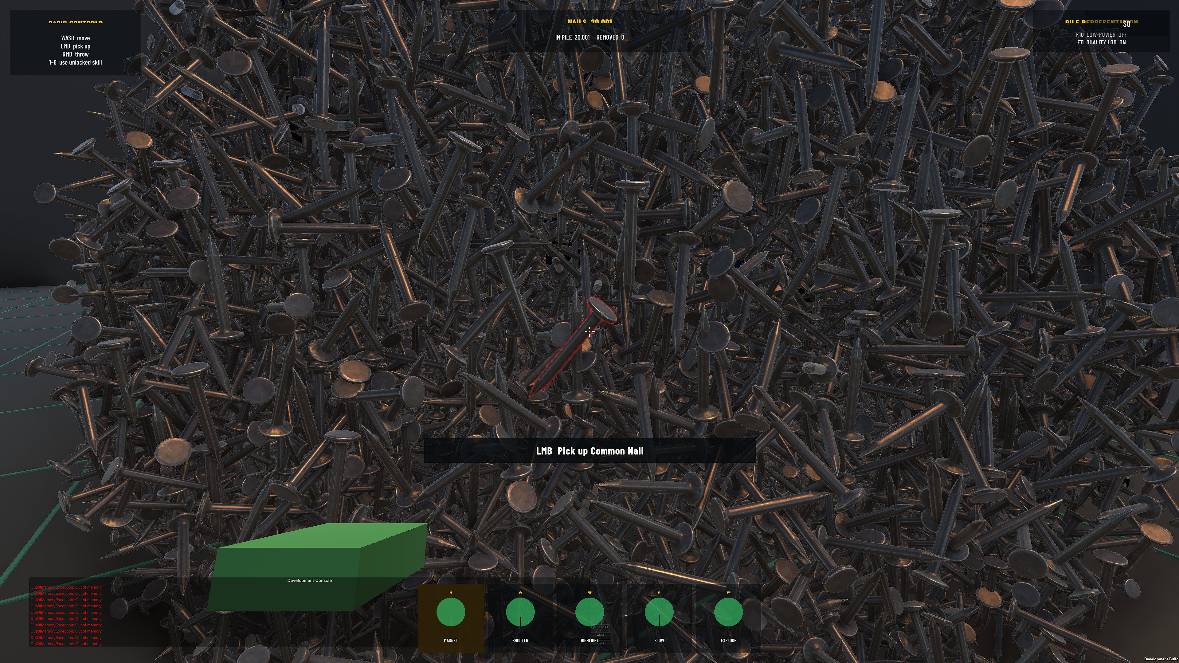 Gameplay from Quest for the Golden Nail